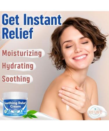 Soothing Relief Cream - Steroid-Free Anti-Itch Cream with Oat Extract for Itchy & Dry Skin - Next Gen U (8.5 oz) | International Shipping Available - Buy Online on GoSupps.com