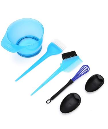 Salon Mixing Bowl Hair Dyeing Salon Tool Hair Dyeing Comb for Tint Mixing Coloring Hair Color Mixing Dyeiny blue