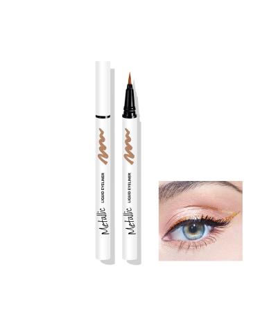 LXZJJM Professional Pearlescent Glitter Liquid Eyeliner - Long-Lasting Waterproof Cruelty-Free and Vegan Smooth and Easy to Apply (06 0.7g/0.025OZ)