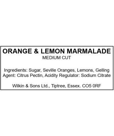 Wilkin & Sons Tiptree St Clements Orange and Lemon Jam Canisters 12 Ounce Medium with Orange and Lemon Peel Vegetarian Vegan Celiac Friendly Gluten Free 6 Count - Buy Online on GoSupps.com
