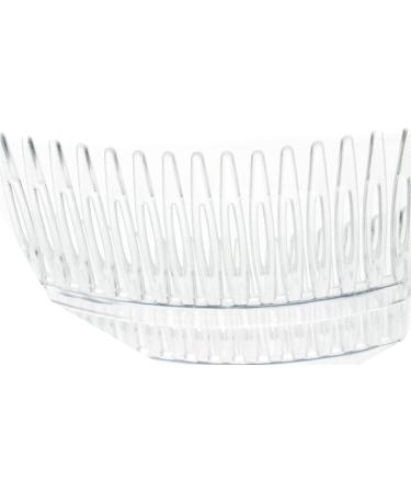 Glitz4Girlz 4 Pack 7cm Clear Hair Side Combs Slides Grips - Buy Online on GoSupps.com