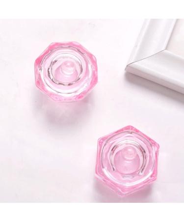 BrushesOctagonal Dappen Dish Cup Crystal Glass Glassware Tool for Nail Art Manicure Care - Buy Online on GoSupps.com