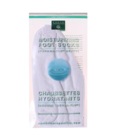 Earth Therapeutics Moisturizing Foot Socks - White (1 Pair)
