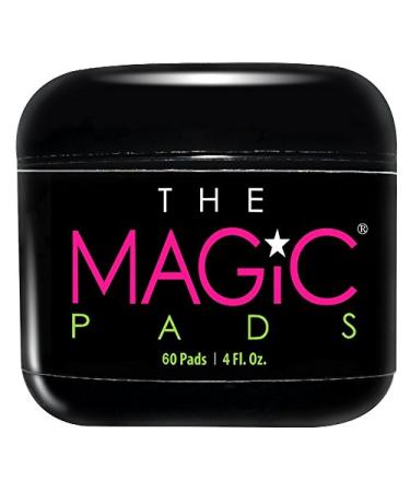 The Magic Pads - 2% Glycolic Acid Skin Cleansing Wipes 60 Count Natural Ingredients Anti-Aging Resurfacing Diminishes Blemishes and Scarring