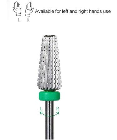 Tungsten Steel Nail Art Drill Bit 5 in 1 Grinding Head Electric Manicure Drill Attachment for Removing Cuticle Nail Gel - Buy Online on GoSupps.com