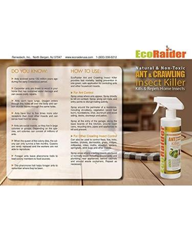 EcoRaider EcoVenger Ant & Crawling Insect Killer 16oz - Fast-Acting Citrus Scent Formula | Effective Against Spiders, Centipedes & More | Natural, Non-Toxic, Child & Pet Safe - Buy Online on GoSupps.com