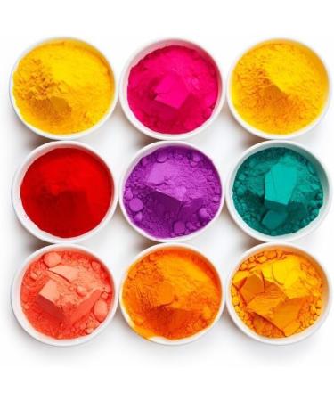 Cock Brand Herbal Gold Gulal (MultiColor-5Pack) 100% Natural and Herbal Gulal Organic Coloured Powder Non-Toxic and Skin-Friendly Holi Gulal Holi Celebration Herbal Gold-5pack - Buy Online on GoSupps.com