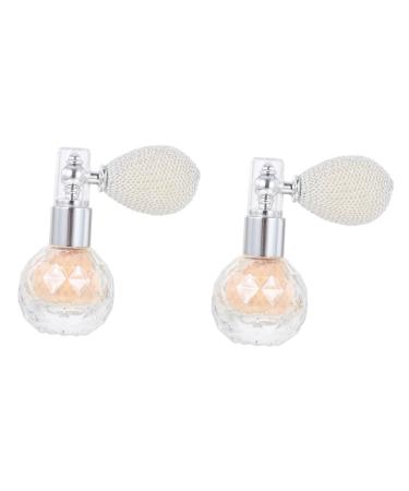 Didiseaon 2 Pcs Body Air Bag Powder Travel Perfume Makeup Sequins Glitter Blush Makeup Bride Filling Pump Face As Shownx2pcs mediumx2pcs