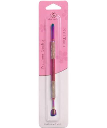 FEIlei Cuticle Pusher Stainless Steel Double Head Manicure Pedicure Tool for Fingernail Silver - Buy Online on GoSupps.com