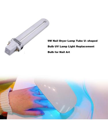 Nail Art Dryer Lamp Tube - 9W UV Replacement Tube 365nm for U Shaped UV Nail Lamps - Buy Online on GoSupps.com