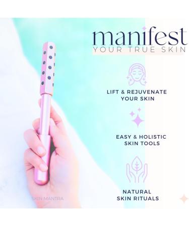 Radiance Roll 24 Germanium Stone Roller | Holistic Skincare for Improved Circulation | Uplift Massaging Beauty - Rose Gold - Buy Online on GoSupps.com