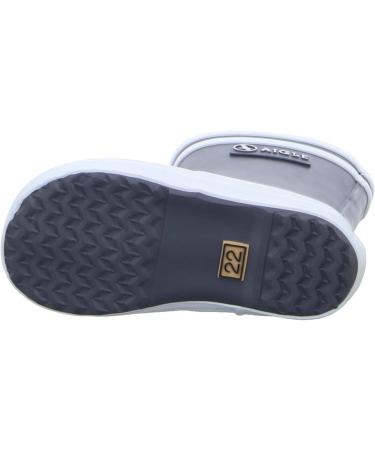 Aigle Unisex Kid's Baby Flac Wellington Boots - 3 UK Child - Grey Charcoal - Buy Online on GoSupps.com