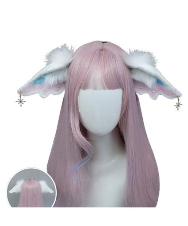 Furry Wolf Ears Fox Ears Cat Headband Lovely Plush Animal Hair Hoop Kawaii Anime Cosplay Headband Christmas Halloween (9)