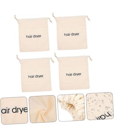 Baluue 4pcs Hair Dryer Storage Bag Travel Blow Dryer Hair Dryer Receive Bag Hair Dryer Holders Beige Fabric - Buy Online on GoSupps.com