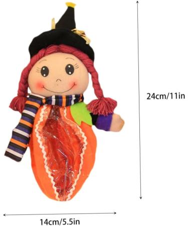 Healeved 2pcs Candy Bag Halloween Theme Pouch Halloween Party Favors Halloween Candy Kids Clear Bags for Favors Halloween Party Bags Halloween Party Favor Bags Gift Cloth Child The Witch - Buy Online on GoSupps.com