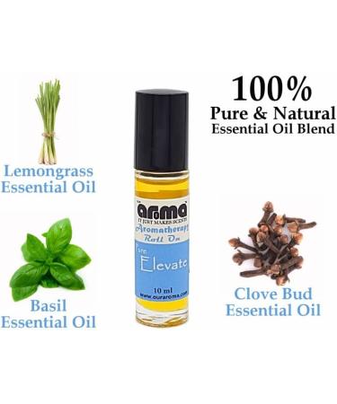 All-Natural Aromatherapy Roll-On (Elevate) - Essential Oil Blend for Relaxation & Wellness | Shop Internationally - Buy Online on GoSupps.com