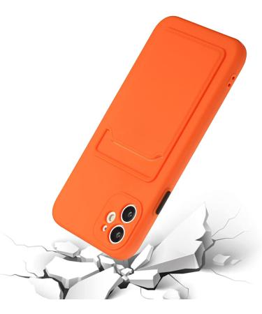 Buy Tivenfezk Nadoli Silicone Case for Xiaomi Redmi A1 - Ultra Thin Shockproof Scratch-Resistant Wallet Cover with Credit Card Holder - Orange - Buy Online on GoSupps.com