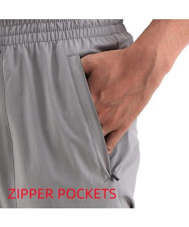 KNQR Men's Lightweight Quick Dry Golf Jogger Pants - Frost Grey, Size Large - Buy Online on GoSupps.com