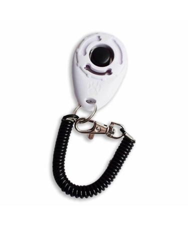 Monkimau Clicker Dog Cat - Training for Dogs and Cats Dog Training (white)