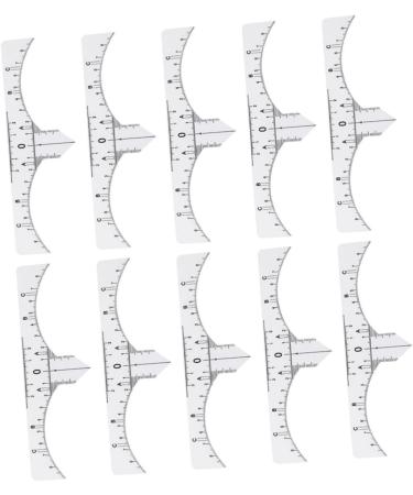 Beavorty 20 Pcs Eyebrow Guide Measure Tool Eyebrow Ruler Brow Ruler Sticker Eyebrow Stencil Disposable - Buy Online on GoSupps.com