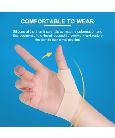 Buy Healifty Thumb Pain Relief Sleeve & Wrist Wraps Universal Thumb Protector Brace for Injured Thumb | Light Yellow - Buy Online on GoSupps.com