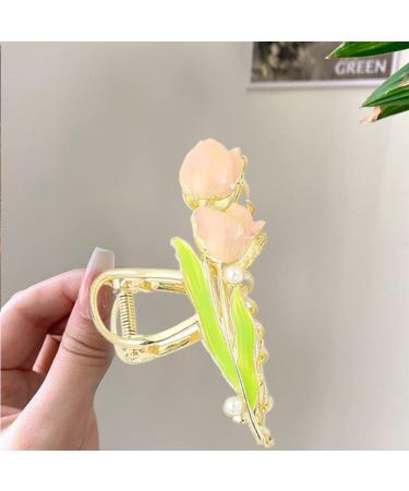 3 Pcs Tulip Flower Hair Claw Clips - Fashion Hair Accessories for Girls - Set of 2 - Buy Online on GoSupps.com