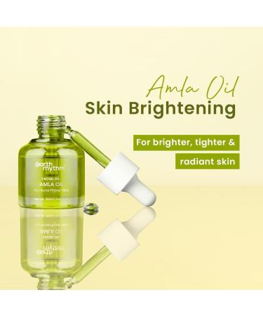 Earth Rhythm Amla Oil for Skin Brightening| Fades Scars Preserve Skin Glow Hydrates & Moisturize Skin Builds Collagen Men & Women - 20ml - Buy Online on GoSupps.com