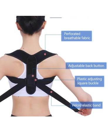 Back Adjustable Posture Corrector for Men & Women - Comfortable Upper Back Brace & Adjustable Support for Posture Shoulder & Neck - Buy Online on GoSupps.com