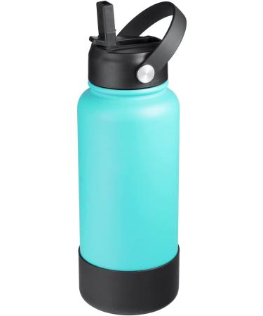 KMN Flex Straw Lid for Hydro Flask Wide Mouth - Black, Silicone Boot - Replacement Lid for Hydroflask 12-64 oz - Water Bottle Accessories - Buy Online on GoSupps.com