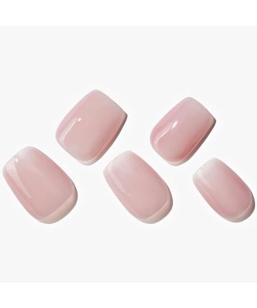 GLAMERMAID Short Square Press on Nails - Handmade Dried Rose Jelly Gel Polish 24 Reusable Acrylic Nails for Women - Perfect Spring Summer Manicure Gift in Antique Rose Beige - Buy Online on GoSupps.com