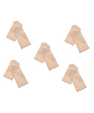 Healeved 5 Pairs Nail Gloves Protector Spandex Miss Manicure