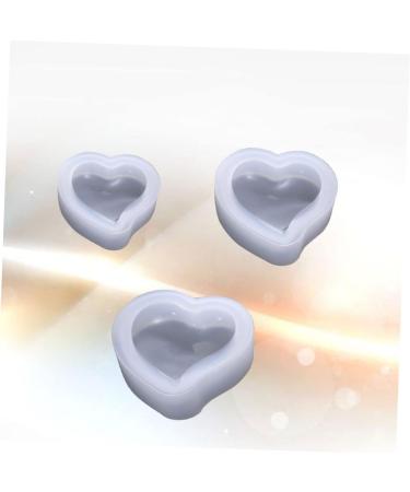 3pcs Silicone Molds Heart Silicone Casting Art Molds Japanese Cute Serving Plate Epoxy Jewelry Molds Crystal Drop Mold Jewelry Making Mold Cake Mold Accessories White M White - Buy Online on GoSupps.com