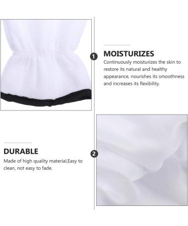 FRCOLOR Paraffin Wax Gloves - 2 Pairs Hand Spa Covers & Bath Liners for Women - Soft White Paraffin Treatment - Buy Online on GoSupps.com