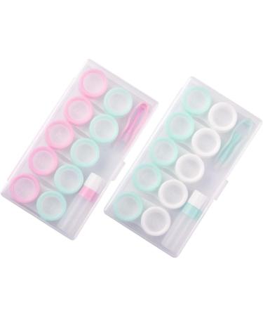 Partykindom 6 Sets Colored Contact Lens Storage Box - Macaron Eye Lens Case Container for Safe Storage - Buy Online on GoSupps.com