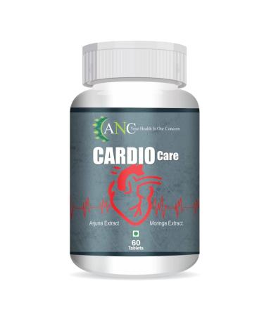 Cardio Care Arjuna Extract & Moringa Extract for Heart Health & Cholesterol Control 60 Tablets for Men & Women (Pack of 1)