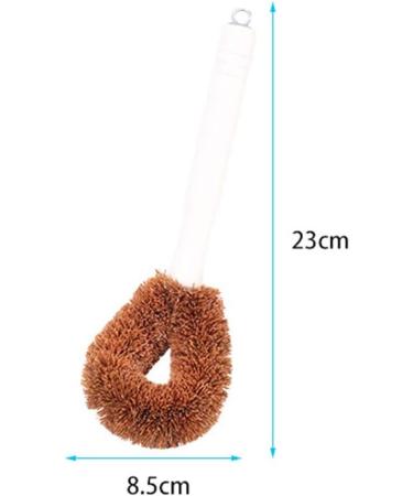 Shop Kitchen Brush Set | Long Handle Coco Wash Pot & Oil Bowl Cleaning Brushes - Four Loaded Sponges - Buy Online on GoSupps.com
