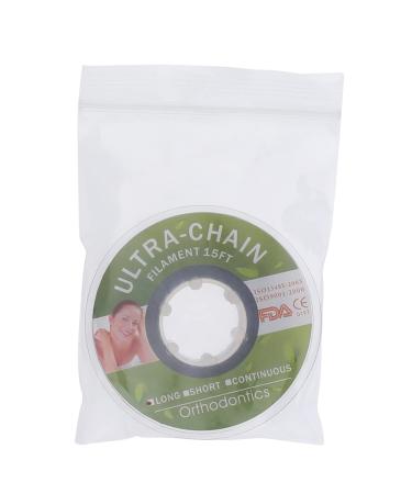 Colourful Dental Orthodontic Elastic Rubber Band Power Chain for Braces Short Long Continuous Sizes Orthodontic Treatment 1 pc (Long  Black) Long Black 4# - Buy Online on GoSupps.com