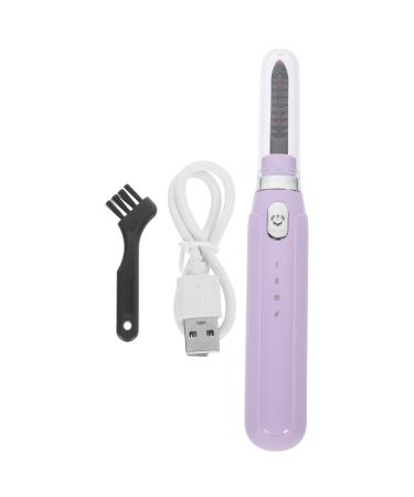 HONMEET Electric Eyelash Curler Heater Heated Eyelash Curler Eyelash Curling Device Heat Eyelash Curler Eyelash Supply Eyelash Tool Makeup Eyelash Curler Heating Eyelash Curler Abs Purple