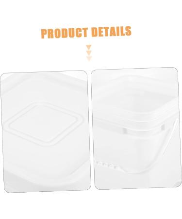 Baluue Sealed Bucket Empty Paint Cans Grain Dispenser Oil Paint Cans Laundry Dispenser Plastic White 26X24CM White - Buy Online on GoSupps.com