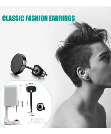 Self Ear Piercing Kits 4 Pack Ear Piercing Gun with Black Earrings for Boys & Girls | Safe & Easy DIY Tool for Home Use - Buy Online on GoSupps.com