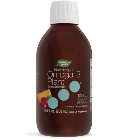 Ascenta NutraVege Omega-3 Plant Extra Strength Cranberry Orange Flavored 1000 mg 6.8 fl oz (200 ml)