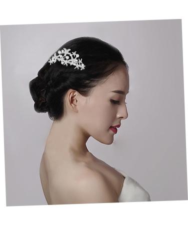 FOMIYES Bridal Hair Accessories Handmade Hair Combs Prom Hair Accessories Silver Hair Comb Handmade Hair Accessories Tiara Wedding Hair Comb Wedding Headpiece Pearl Headgear Bride - Buy Online on GoSupps.com