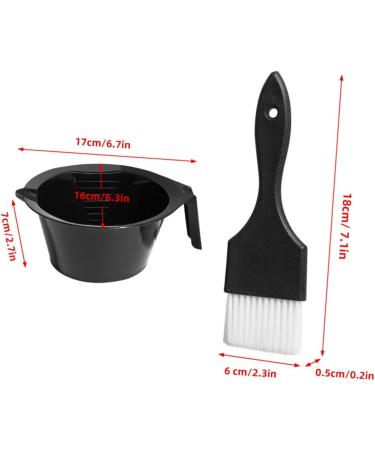 Ipetboom Plastic Mixing Bowl 1 Set Combs Hair Dye Brush Hair Coloring Mixing Bowl Hair Coloring Bowl Pp Care Hair Comb Hair Dye Bowl - Buy Online on GoSupps.com
