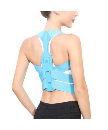 Adults Sitting Posture Corrector Boys Girls Spinal Support Belt Correct Body Figure Stand Trainer Device (Color : Gray Size : Small) (Blue Large)