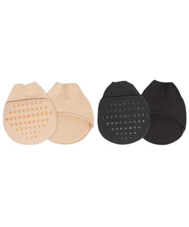 Silicon toe sleeve 2 pairs of toes socks woman invisible toe socks sweat toe socks socks high heel shoe filler toe topper liner for women high heels sandals sling forefoot pillow different