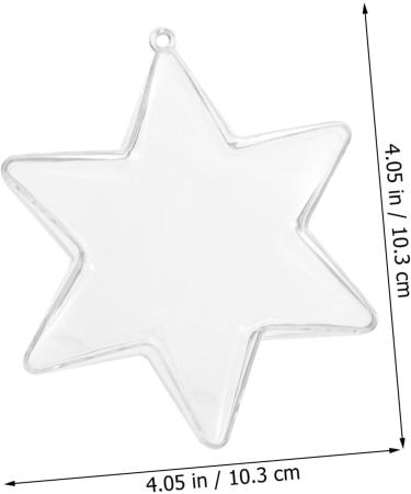 Anneome 12pcs Christmas Decoration Ball Ornament Candy Container Clear Christmas Ball Tree Shape Box - Buy Online on GoSupps.com
