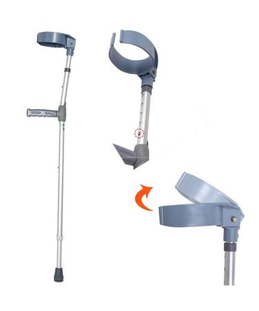 Axillary Crutches Lightweight Telescopic Adjustable Arm Cuff Non-Slip Crutches Rehabilitation Aid Walking Sticks Canes Suitable for Adults and Teenagers Ergonomic Handles Comfortable Grip Warm as ever