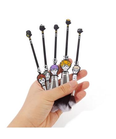 Buy Cute Anime Haikyuu Makeup Brush Set - 5-Piece Cosmetic Kit for Fans | Foundation Rouge Eyeshadow & Powder Brushes - Buy Online on GoSupps.com