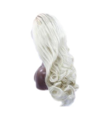 BGHJUE 24-Inch Natural Looking Long Wavy Synthetic Hair Lace Front Wig for Women - Heat Resistant Fiber Side Parting (Color: Photo Color) - Buy Online on GoSupps.com