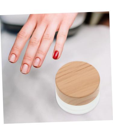 Mikinona Pen Wash Cup Nail Remover Bottle Crystal Nail Art Dappen Bowl Nail Art Dappen Cup Makeup Container Glass Containers Glass Craft Nail Art Cleaning Cup Tool Wood Frosted - Buy Online on GoSupps.com